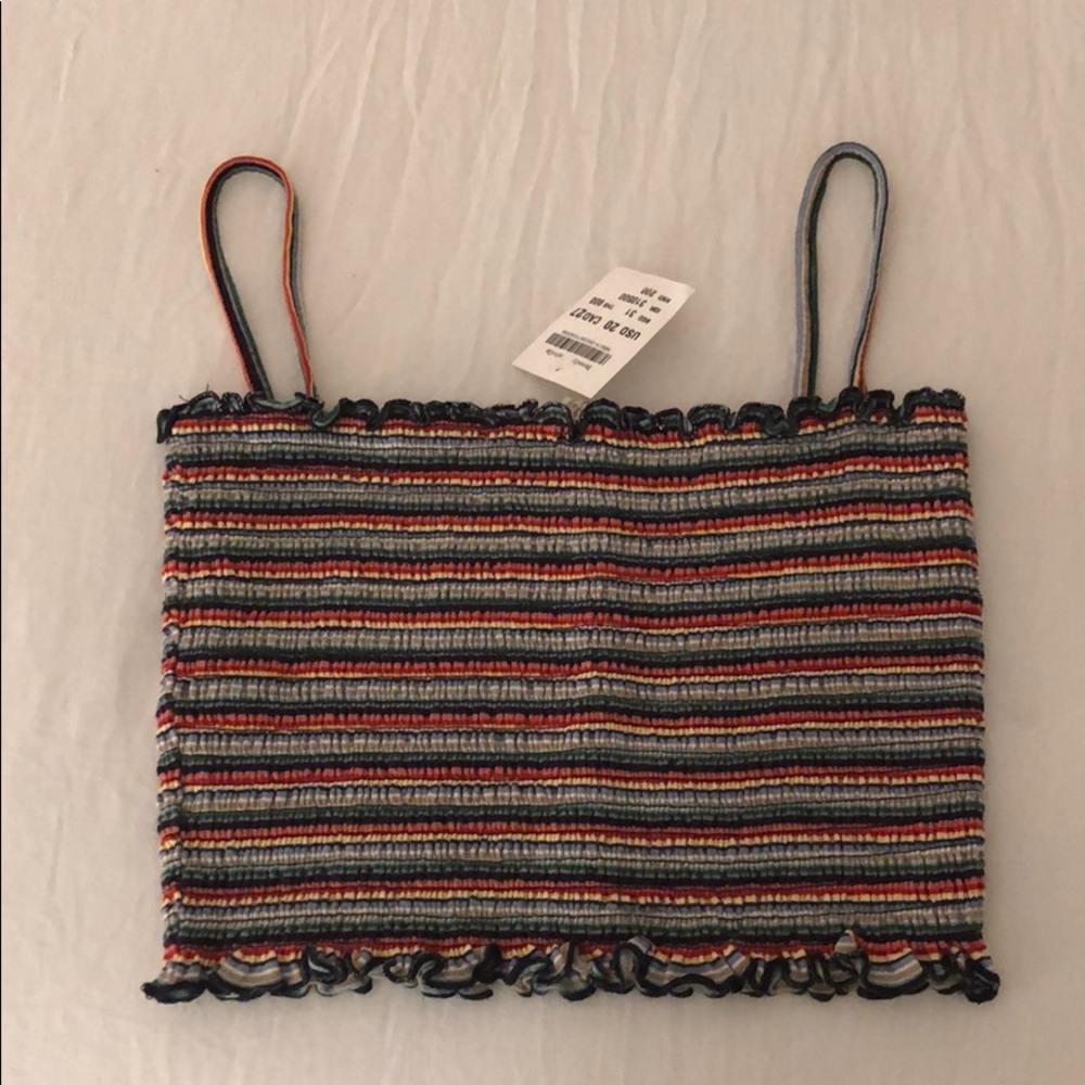 Brandy Melville Rainbow Crop Top